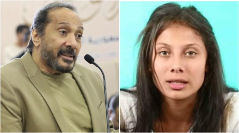 بثينة الحجار ووالدها علي الحجار