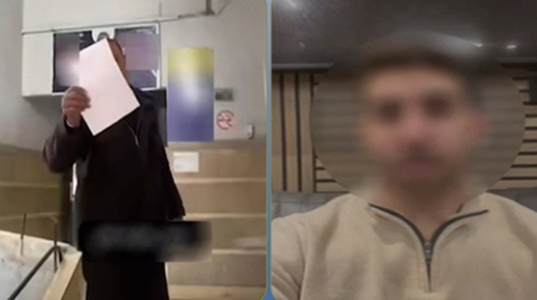 لقطة من الفيديو المتداول 