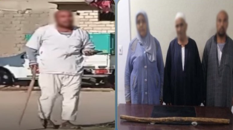 المتهمين بعد ضبطهم ولقطة من الفيديو 