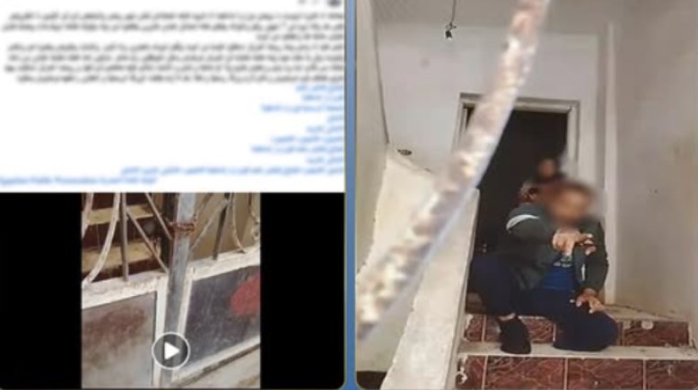 جانب من الفيديو المتداول 