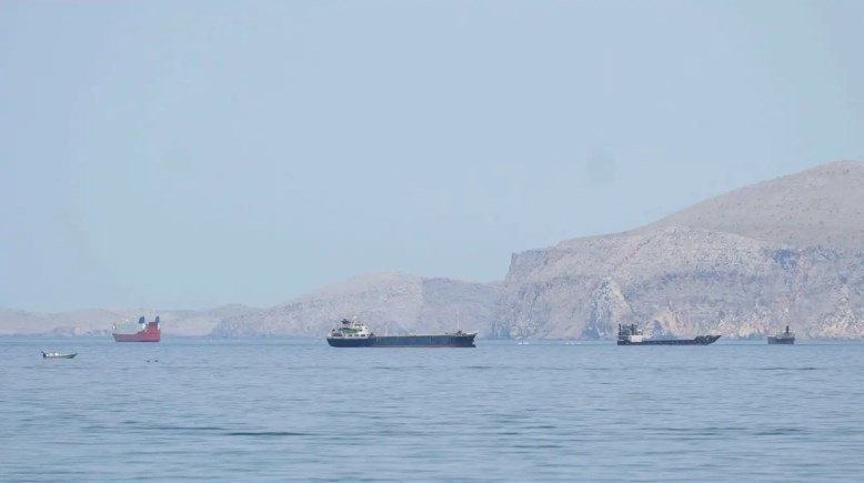 سفن في مضيق هرمز