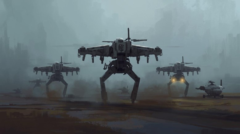 صورة تعبيرية عن استخدام الذكاء الاصطناعي في الحروب (مولدة بالذكاء الاصطناعي)