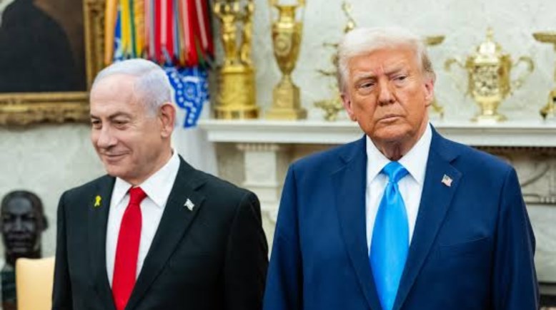 الرئيس الأمريكي دونالد ترامب ورئيس الوزراء الإسرائيلي بنيامين نتنياهو 