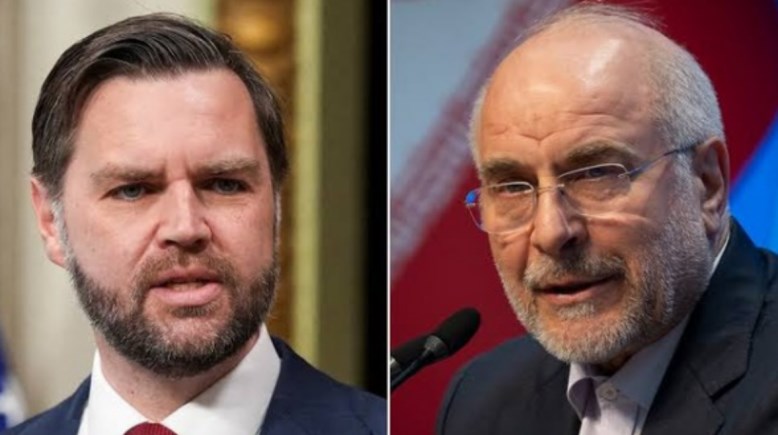 محمد باقر قاليباف وجيه دي فانس