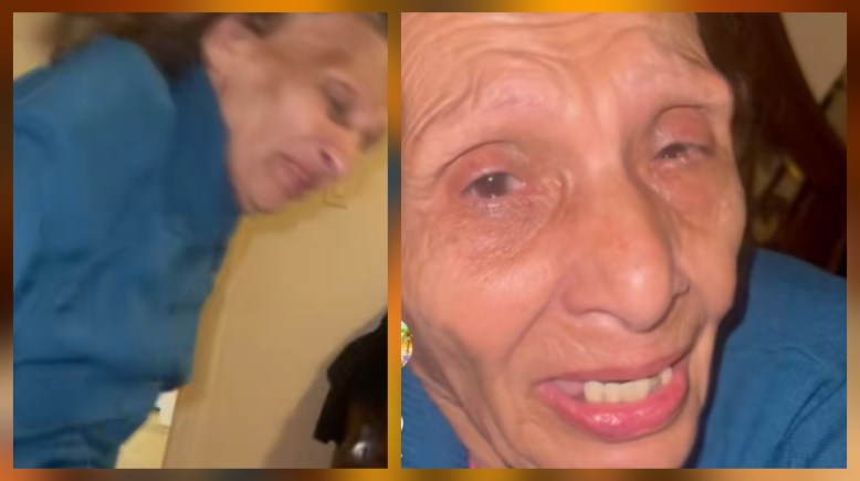 المسنة التي تستغيث لرؤية ابنها 