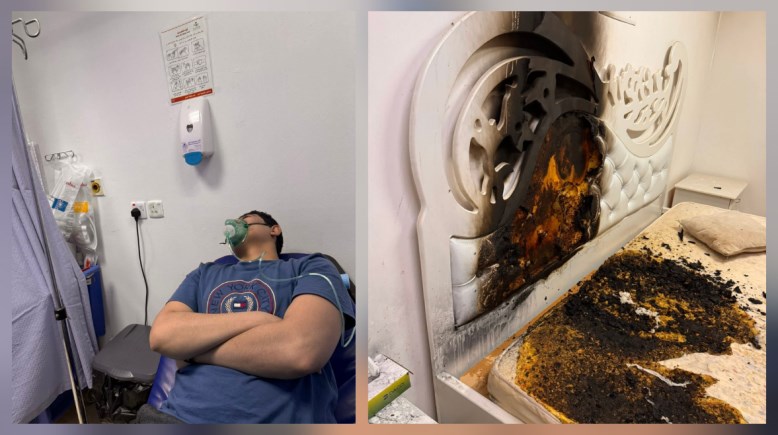 الشاب محمد السدودي وحريق بيته