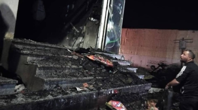 صورة متداولة من حريق المراتب بمركز منوف