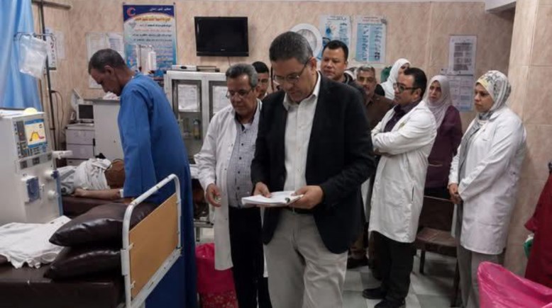 جانب من زيارة وكيل الصحة بالمنوفية