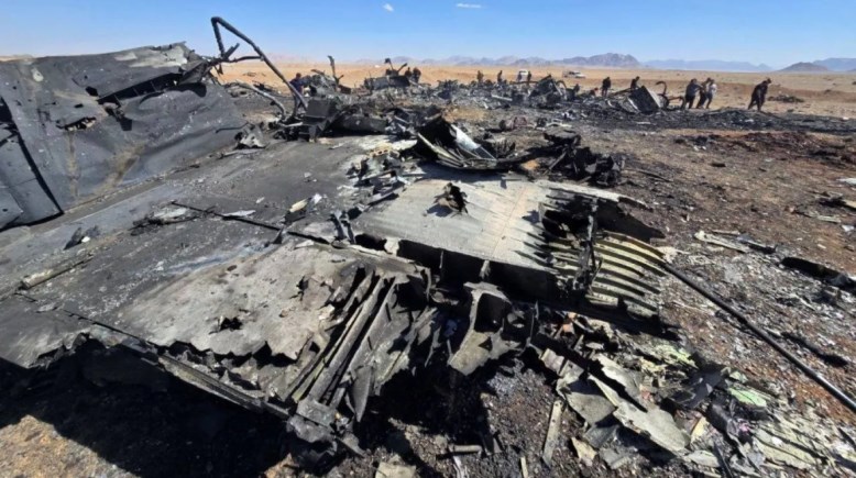 حطام طائرة أمريكية في إيران