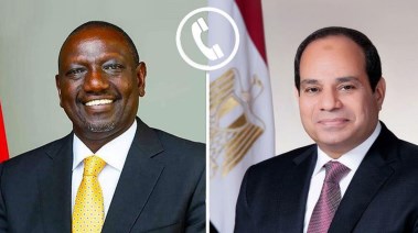الرئيس السيسي ونظيره الكيني