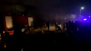 حريق مخزن أخشاب بالمرج