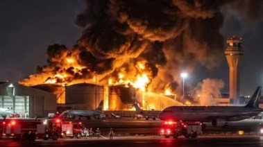 اندلاع حريق بمطار الكويت،  صورة أرشيفية 