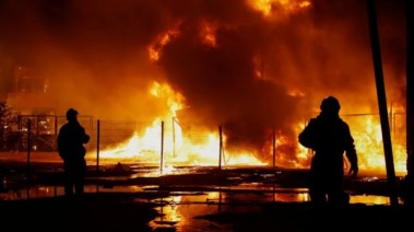  موقع الهجوم الصاروخي الروسي في كييف