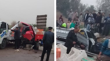 حادث تصادم بالمنوفية