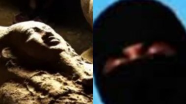 ملثم وقطعة أثرية - تعبيرية