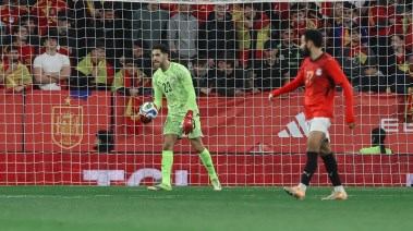 جانب من مباراة مصر وإسبانيا الودية