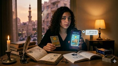 قراءة التاروت مولدة بـ AI