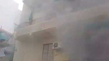 جانب من الحريق