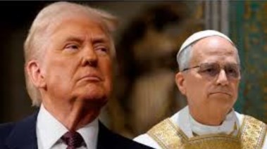 بابا الفاتيكان والرئيس ترامب