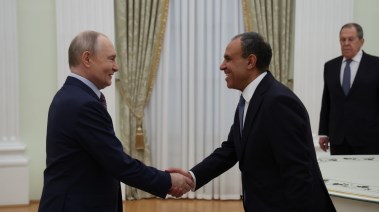 وزير الخارجية بدر عبد العاطي، وفلاديمير بوتين رئيس روسيا الاتحادية