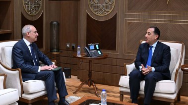 رئيس الوزراء مع السفير علاء يوسف