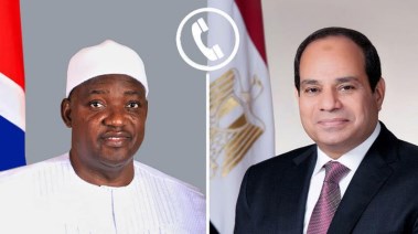 الرئيس عبدالفتاح السيسي، والرئيس آداما بارو، رئيس جامبيا