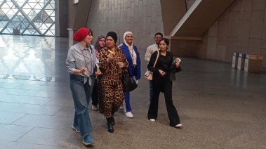 تجهيزات المتحف المصري الكبير لاستقبال فعاليات المهرجان الدولي"أرتوداي"