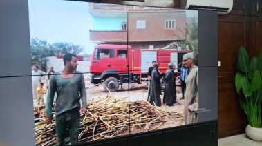 جانب من الحريق