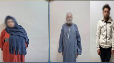 المتهمون بعد القبض عليهم