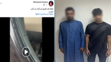 المتهمان وجانب من الواقعة