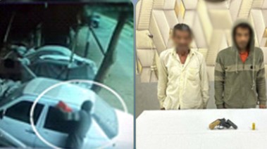 المتهمان وجانب من الواقعة