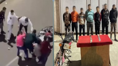 المتهمين وجانب من الواقعة