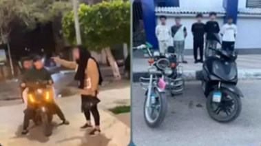 المتهمين وجانب من الواقعة