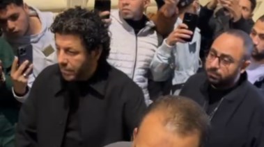 إياد نصار في عزاء والد حاتم صلاح