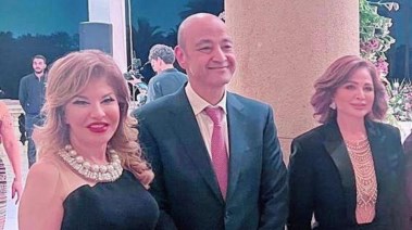 هالة سرحان وعمرو أديب وإلهام شاهين