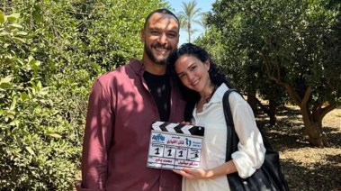 ركين سعد وأحمد خالد صالح من كواليس مسلسل قتل اختياري