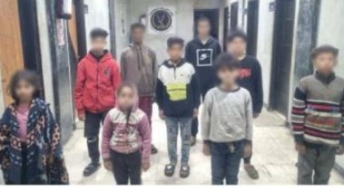 الأطفال المستخدمين في أعمال التسول 