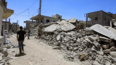 جانب من الدمار الذي تسببت به إسرائيل في جنوب لبنان