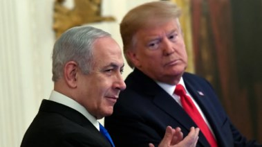 الرئيس الأمريكي دونالد ترامب ورئيس الوزراء الإسرائيلي بنيامين نتنياهو