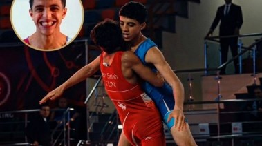 فوز المصارع عبدالله حسونة ببطولة أفريقيا