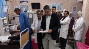 جانب من زيارة وكيل الصحة بالمنوفية