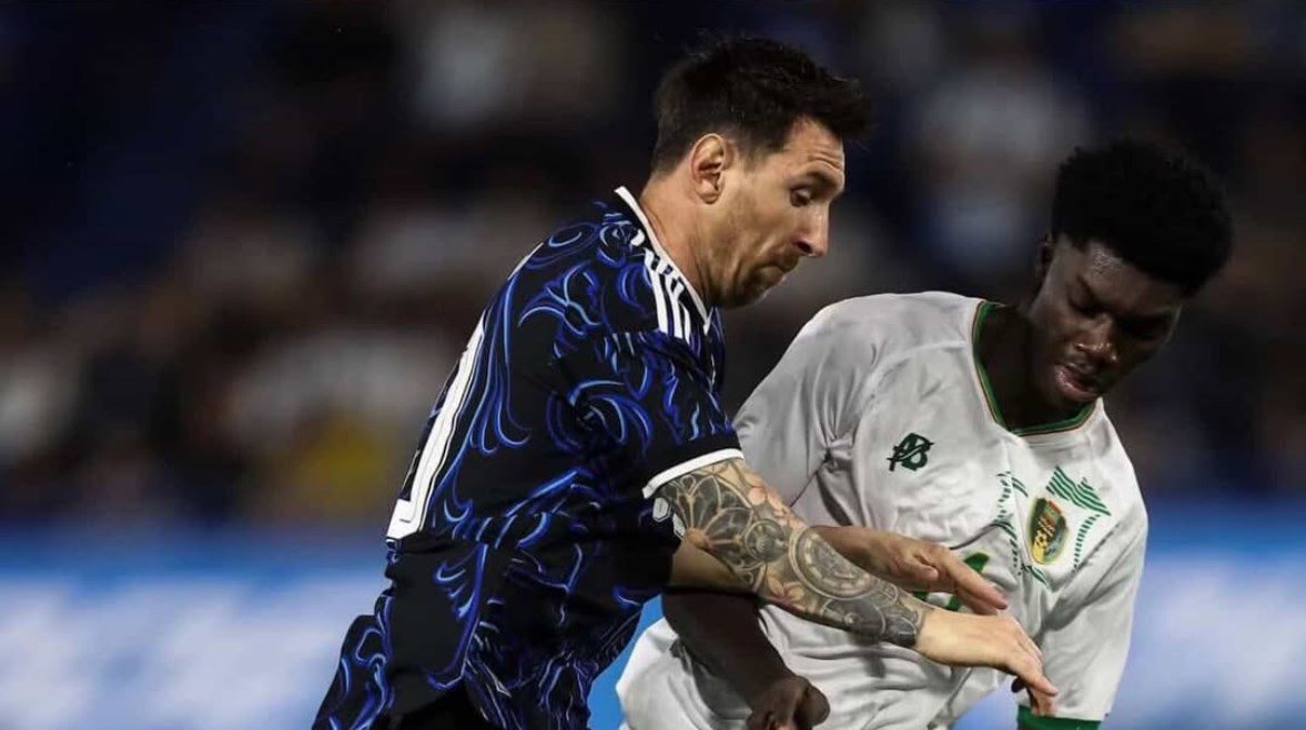 ماتا ماجاسا مع منتخب بلاده ضد ميسي