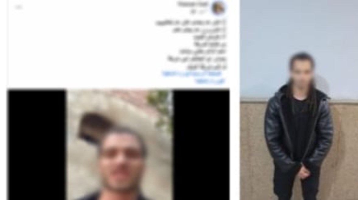 المتهم وجانب من الفيديو