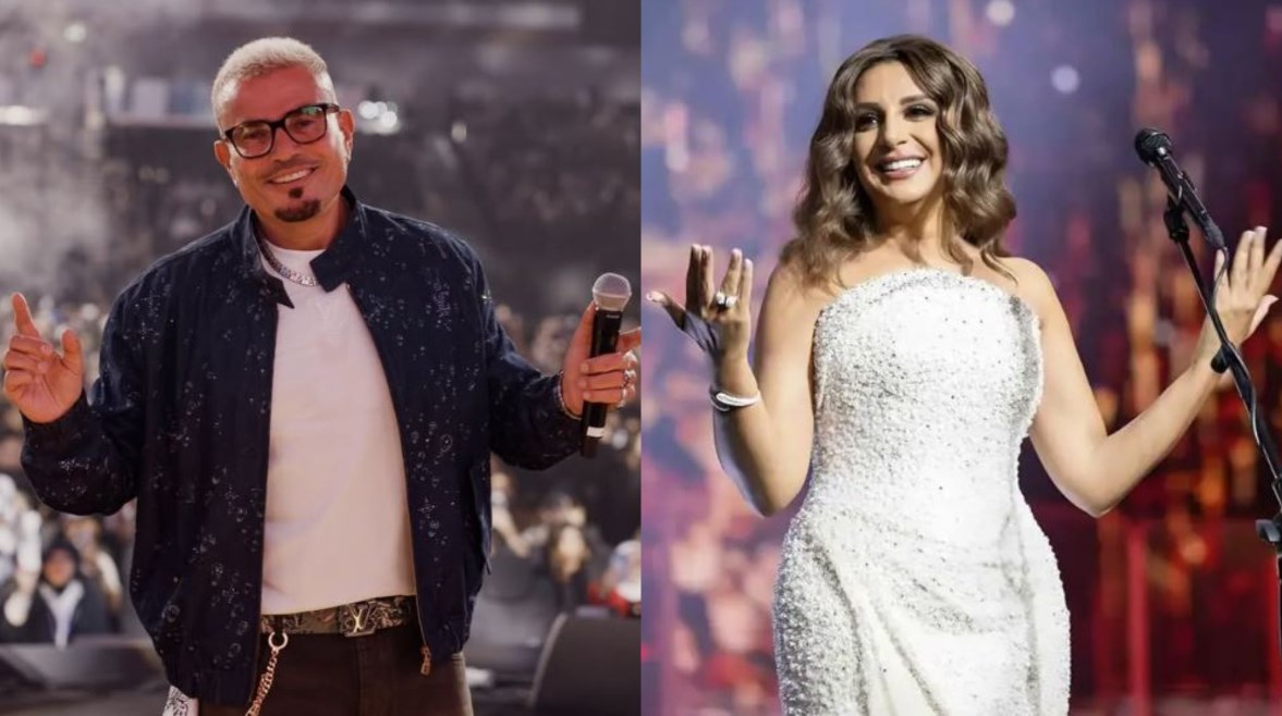 عمرو دياب وأنغام