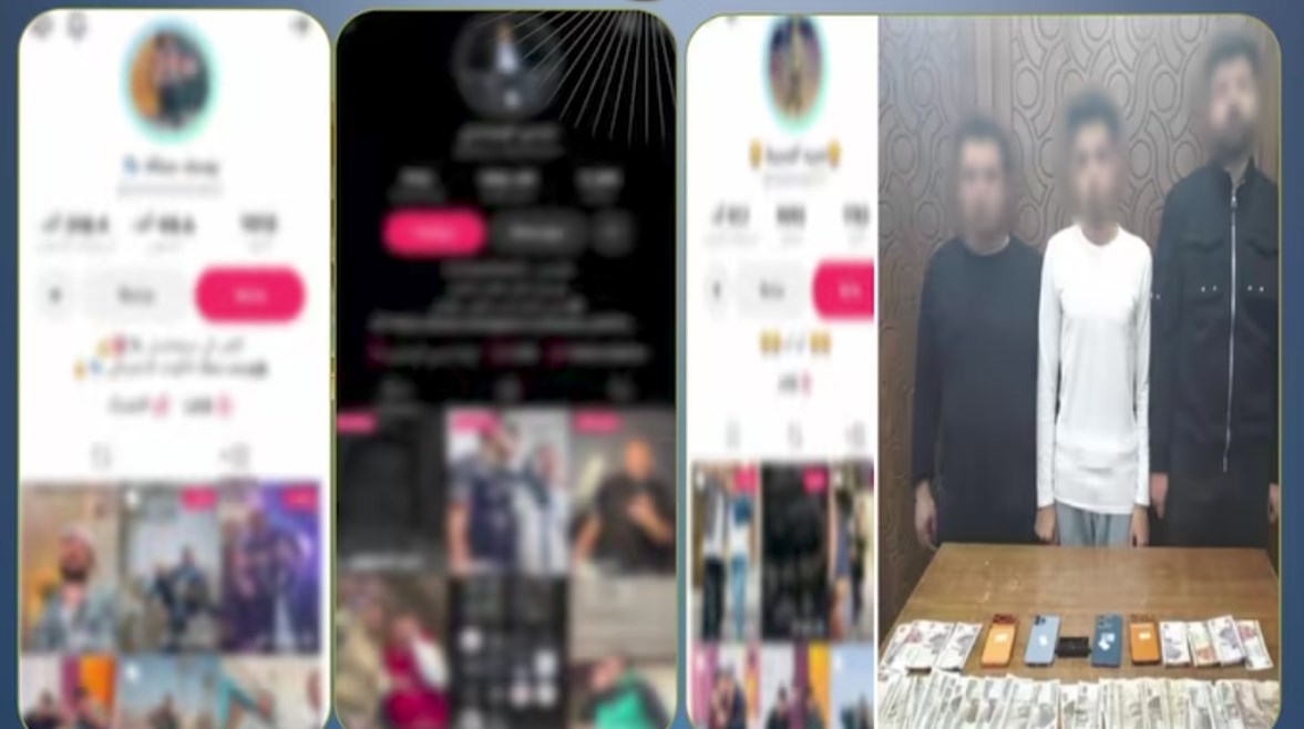 المتهمون بعد ضبطهم