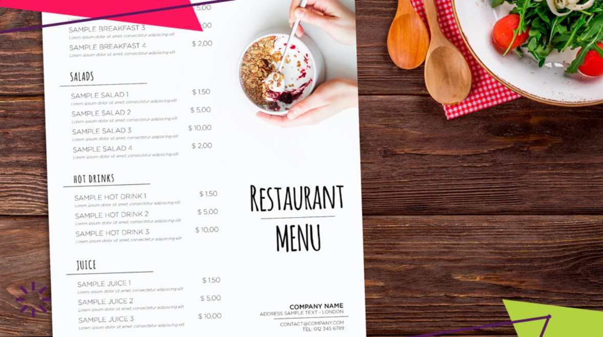 قائمة طعام - أرشيفية