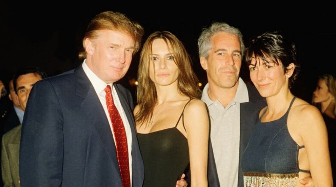 دونالد ترامب وميلانيا ترامب وجيفري إبستين وجيسلين ماكسويل