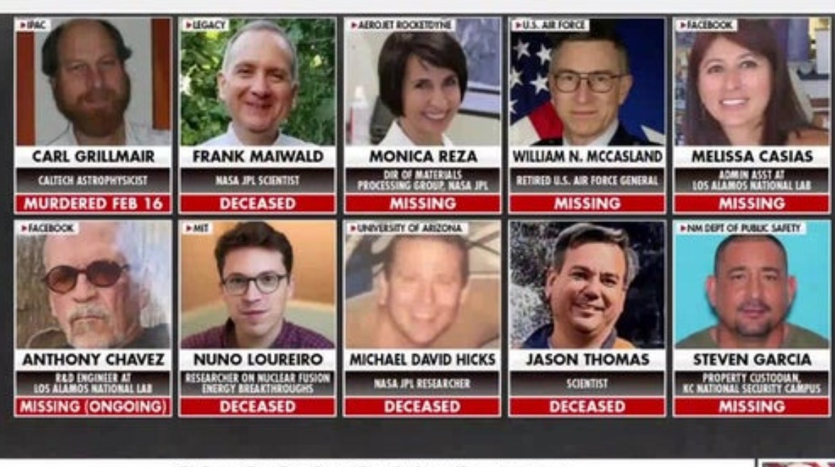 صورة العلماء المفقودين 