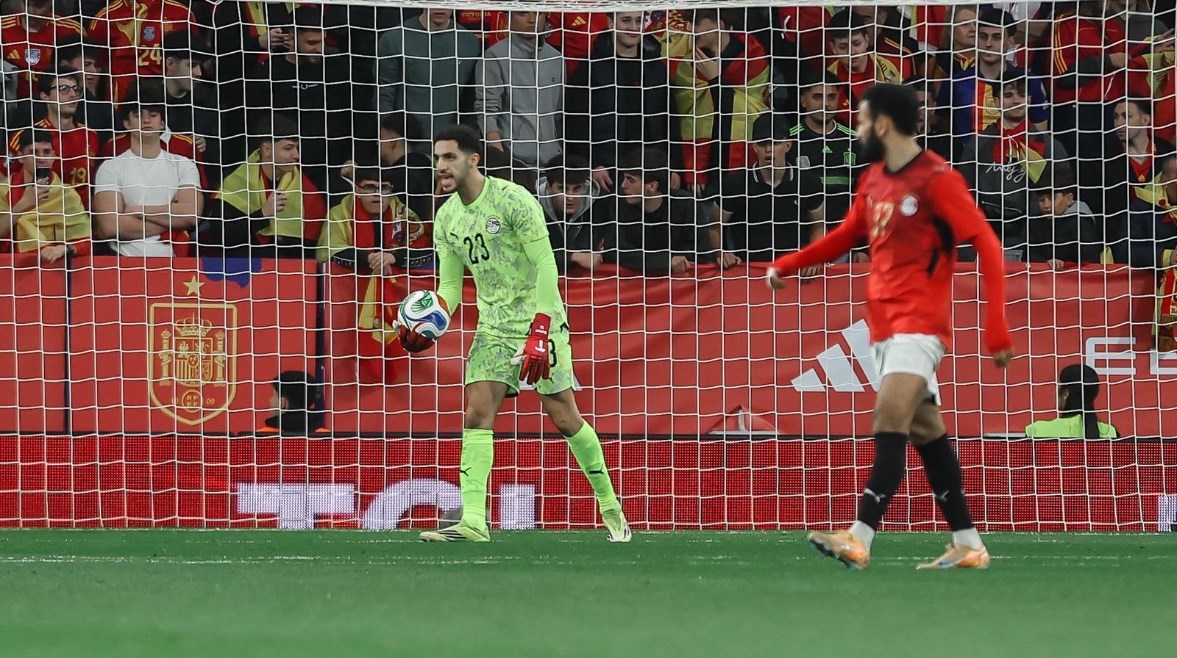 جانب من مباراة مصر وإسبانيا الودية