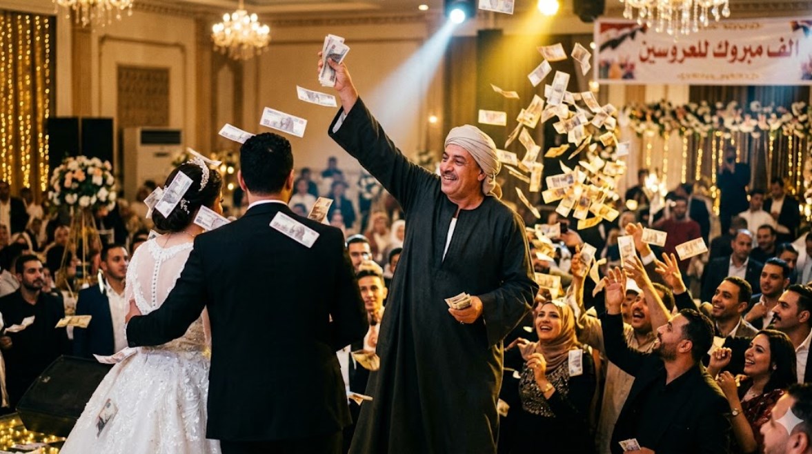 النقوط في الأفراح مولدة بـAI